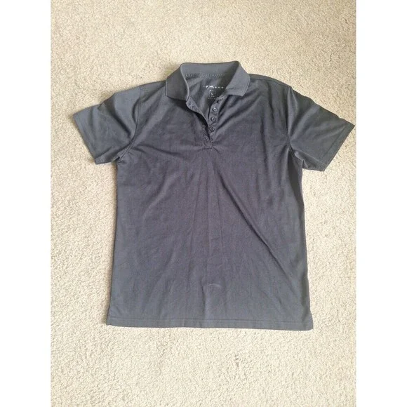 Image Solutions Unisex Black Polo T-Shirt Size L - Picture 1 of 5